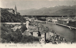 FRANCE - Grenoble - L'Isère Et La Chaine Des Alpes - L L - Vue D'ensemble De La Ville - Carte Postale Ancienne - Grenoble
