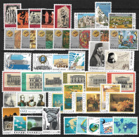 GREECE 1977 Complete All Sets MNH Vl. 1323 / 1366 - Años Completos