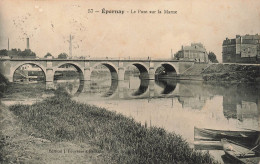 FRANCE - Epernay -  Vue Du Pont Sur La Marne - Carte Postale Ancienne - Epernay