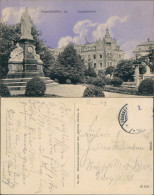 Ansichtskarte Frankenberg (Sachsen) Straßenpartie Und Siegesdenkmal 1912  - Frankenberg