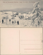 Schellerhau Altenberg (Erzgebirge) Winterliche Szene    ( 764 M Hoch) 1908 - Schellerhau