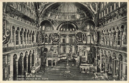 TURQUIE - Istanbul - Intérieur De Saint Sophie - Carte Postale Ancienne - Turkije