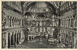 TURQUIE - Istanbul - Intérieur De Saint Sophie - Carte Postale Ancienne - Turquie