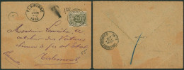 Lettre Non Affranchie Expédiée De Flawinne (1896) > Tirlemont (atelier De Voiture), Taxe Manuscrite I + TX6 - Cartas & Documentos