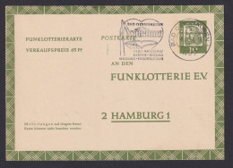 Bund Ganzsache Bedeutende Deutsche FP 9 Funklotterie Oeynhausen Hamburg 17,50 - Cartoline - Usati