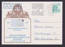 Briefmarken Bund Privatganzsache Burgen & Schlösser Göttingen 1. Bayerische - Privé Postkaarten - Gebruikt