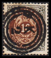 1875-1903. Bi-coloured. 16 Øre  Luxus Cancel K 2  (Michel 27) - JF543209 - Used Stamps