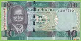 Voyo SOUTH SUDAN 10 South Sudanese Pounds 2015 P12a B112a AL UNC V - Sudan Del Sud