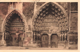 FRANCE - Reims  - Vue Générale Sur Le Portail Nord De La Cathédrale - Carte Postale Ancienne - Reims