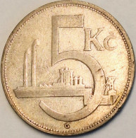 Czechoslovakia - 5 Korun 1931, KM# 11, Silver (#3676) - Cecoslovacchia