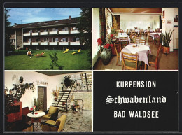 AK Bad Waldsee, Kurpension Schwabenland, Badstrasse 26, Innenansichten  - Bad Waldsee