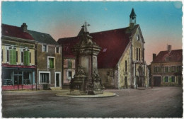 Delcampe - 89. Pf. BLENEAU. La Place Et L'Eglise St-Loup - Bleneau