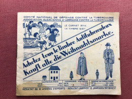 CARNET DE TIMBRES ANTITUBERCULEUX 1931 Complet Mais Un Peu Taché - Tuberkulose-Serien