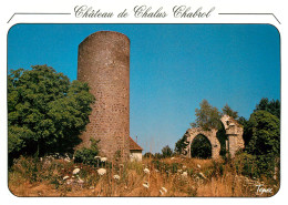 87 CPM - CHALUS CHABROL / Le Donjon Du Château Et Les Ruines De La Chape  Carte Vierge (scan Recto-verso) QQ 1151 - Chalus