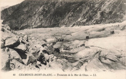 FRANCE - Chamonix Mont Blanc - Vue Sur La Traversée De La Mer De Glace - L L - Carte Postale Ancienne - Chamonix-Mont-Blanc