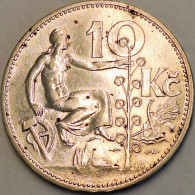 Czechoslovakia - 10 Korun 1930, KM# 15, Silver (#3677) - Czechoslovakia