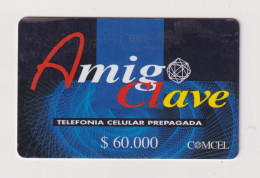 COLOMBIA -  Comcel Amigo Clave Remote  Phonecard - Colombie