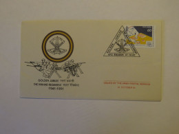 INDIA THE MAHAR  REGIMENT GOLDEN JUBILEE 1941 - 91 FDC COVER 1991 - Altri & Non Classificati