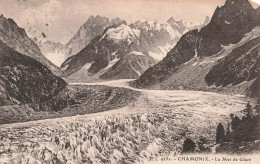 FRANCE - Chamonix - Vue Sur La Mer De Glace - Vue Générale - Des Montagnes - Carte Postale Ancienne - Chamonix-Mont-Blanc