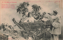 COUPLES - Le Nid De Pierrots - Une Fille Dans Le Nid - Carte Postale Ancienne - Paare