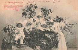 FANTAISIES - Des Enfants Dans Le Nid - Animé - Carte Postale Ancienne - Mujeres