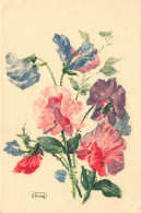 ARTS - Peintures Et Tableaux - Un Bouquet De Fleurs - Henry - Carte Postale Ancienne - Pittura & Quadri