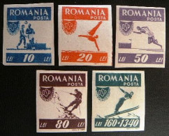 (dcos-412)  Romania  -  Roumanie - Roemenië     Mi 1000-04       MNH   1946  Unperforated  -  Non-dentelé  -  Ongetand - Neufs
