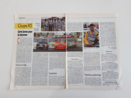 Coupure De Presse Automobile Coupe Renault 5 - Sonstige & Ohne Zuordnung