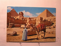 Giza - The Great Sphinx And Keops Pyramid - Gizeh