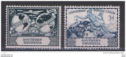 SOUTHERN   RHODESIA:  1949  U.P.U. -  KOMPLET  SET   2  UNUSED  STAMPS  -  YV/TELL. 69/70 - Rhodésie Du Sud (...-1964)