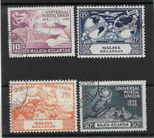 MALAYA - KELANTAN 1949 SET  FINE USED Cat £15 - Kelantan