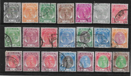 MALAYA - KELANTAN 1951 - 1955 SET SG 61/81 FINE USED Cat £225 - Kelantan