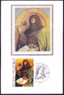 Belgium 1968 Maxi Card, John The Baptist, Culture, Painters, Paintings, Religion - 1961-1970