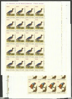 1989 Vaticano Vatican UCCELLI  BIRDS 40 Serie Di 8 Valori In 16 Fogli MNH** 16 Sheets - Neufs