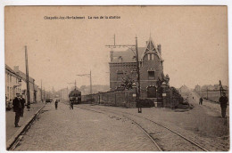 Belgique : Chapelle Lez Herlaimont : La Rue De La Station - Chapelle-lez-Herlaimont