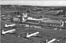 Zürich Kloten Flughof 1960 Flugaufnahme Swissair - Kloten