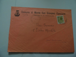 Busta Viaggiata "COMUNE DI MONTE S. GIOVANNI CAMPANO" 1971 - 1971-80: Storia Postale