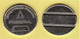 Jeton De Lavage "Lavage Haute Pression PROGERAL" (scann Recto-verso) _j553 - Trolley Token/Shopping Trolley Chip