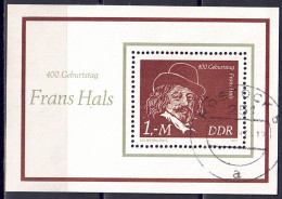 DDR 1980 - 400. Geb. Von Frans Hals, Block 61, Gestempelt / Used - 1971-1980