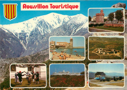 ROUSSILLON, Le Castillet, Le Château De Salses, Collioure, La Sardane, Le Lydia  (scan Recto-verso) Ref 1046 - Roussillon