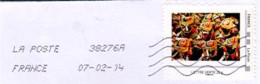 MONTIMBREAMOI " GARDE RÉPUBLICAINE " CLAIRONS OBLITÉRÉ TOSHIBA SUR ENVELOPPE ENTIÈRE (1241)_Ti220 - Altri & Non Classificati