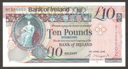 Ireland 10 Pounds Sterling P-84 Old Bushmills Distillery 2008 UNC Colorful - Irlande