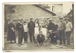 Cpa Carte-photo Joueurs De Boules / Pétanque  (état) (SPO) - Bocce