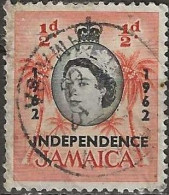 JAMAICA 1962 Independence - 1d - Coconut Palms Overprinted FU - Jamaica (1962-...)