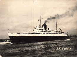 TRANSPORTS - Ville D'Oran - Cie Générale Transatlantique - Carte Postale Ancienne - Steamers