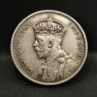 HALF RUPEE ARGENT 1934 MAURICE / ROUPIE / MAURITIUS 1/2 SILVER - Mauritius