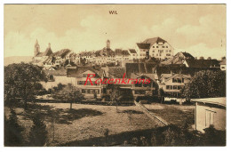 Panorama Wil 1909 SG Sankt Gallen Schweiz Switzerland Helvetia Suisse CPA - Wil