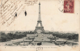 FRANCE - Paris - Vue Générale De La Tour Eiffel Prise Du Trocadéro - Animé  - Carte Postale Ancienne - Eiffelturm