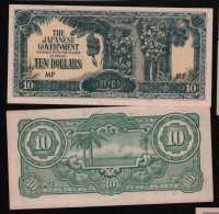 Japan  Philippines Occupation  10 Dollars Unc - Japón