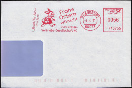 Allemagne 2001. Empreinte De Machine à Affranchir Lapin De Pâques - Hasen